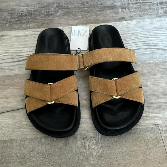 ZARA STRAPPY SUEDE SANDALS - Brand New WITH TAG - SIZE 6 or 36 - Picture 5 of 8
